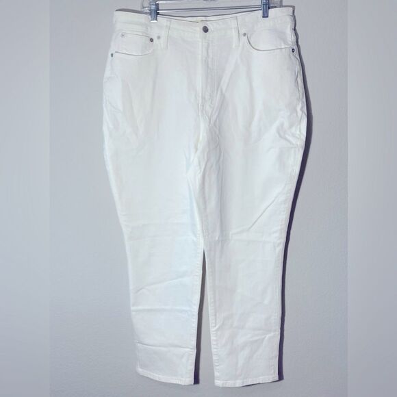 *Flaw Spot* Madewell NWT Curvy Perfect Vintage Jeans Size 33 High Rise White - Picture 14 of 16